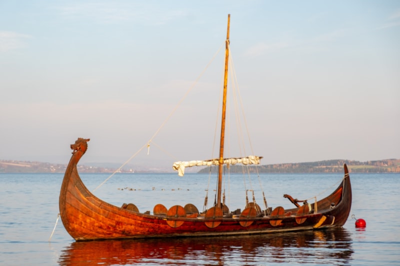 Barco vikingo tambien denominado dracares